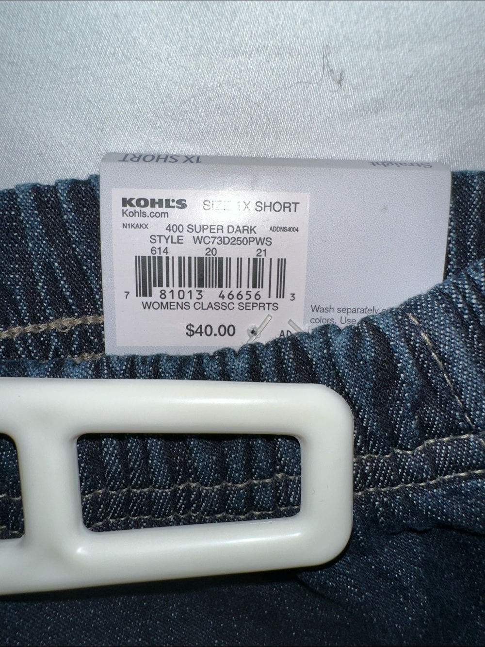 croft & barrow Dark Blue Straight Leg Jeans - Picture 2 of 5